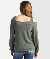 Brushed Cold Shoulder Top