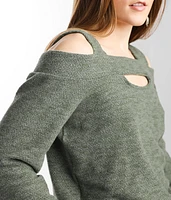 Brushed Cold Shoulder Top