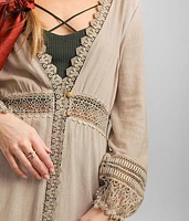 Lace Trim Kimono