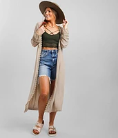 Lace Trim Kimono