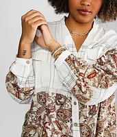 Paisley Pieced Blouse