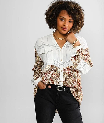 Paisley Pieced Blouse