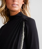 Rhinestone Fringe Top