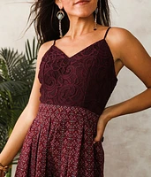 Pieced Maxi Romper