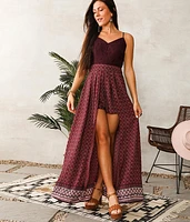Pieced Maxi Romper