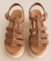 Harllow Raffia Chunky Heeled Sandal