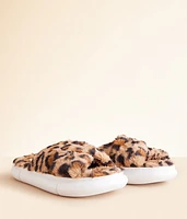Leopard Criss Cross Slipper