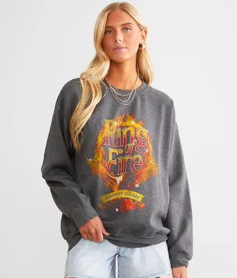 Johnny Cash Ring Of Fire Band Pullover