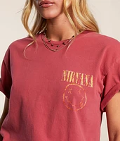 Nirvana Smiley Oversized Band T-Shirt
