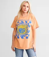 Merch Traffic Sublime Checkered Oversized Band T-Shirt