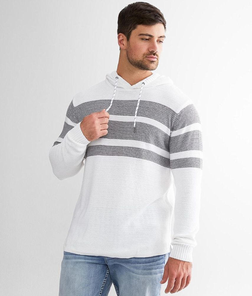 BKE Crossover Stripe Hooded Sweater