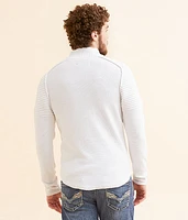 Ribbed Quarter Zip Sweater