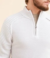 Ribbed Quarter Zip Sweater