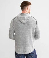 Ribbed Crossover Sweater