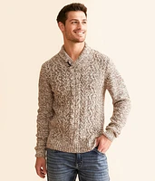 Outpost Makers Cable Knit Shawl Sweater