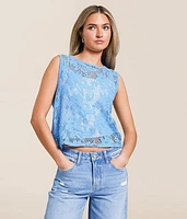 Crochet Front Tie Tank Top