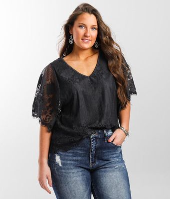 Daytrip All Over Eyelash Lace Top