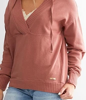 Surplice Knit Hoodie