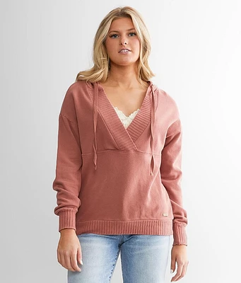 Surplice Knit Hoodie