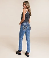 Mid-Rise Cropped Straight Stretch Jean