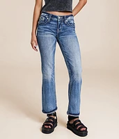 Mid-Rise Cropped Straight Stretch Jean