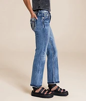Mid-Rise Cropped Straight Stretch Jean