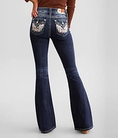 Mid-Rise Flare Stretch Jean