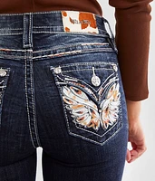 Mid-Rise Flare Stretch Jean