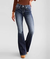 Mid-Rise Flare Stretch Jean