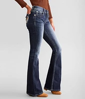 Mid-Rise Flare Stretch Jean