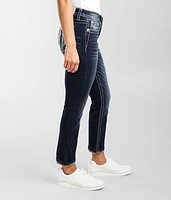 Mid-Rise Cuffed Stretch Capri Jean