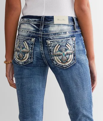 Miss Me Mid-Rise Straight Stretch Cuffed Jean