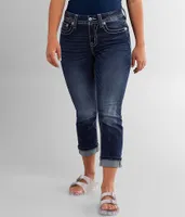 Miss Me Curvy Cropped Stretch Cuffed Jean