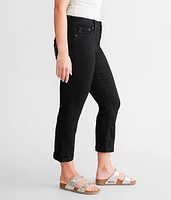 Curvy Cuffed Stretch Capri Jean