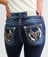 Mid-Rise Straight Stretch Jean