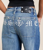 High Rise Baggy Wide Leg Stretch Jean