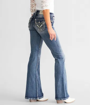 Miss Me Low Rise Flare Stretch Jean