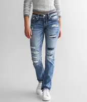 Miss Me Low Rise Straight Stretch Jean