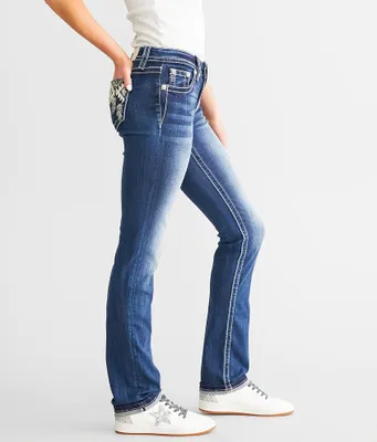 Miss Me Low Rise Straight Stretch Jean