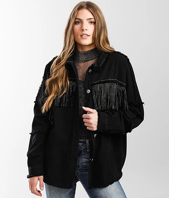 Fringe Denim Jacket