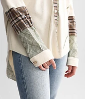 Pieced Plaid Shirt