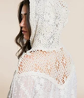 Mixed Lace Hoodie