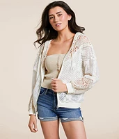 Mixed Lace Hoodie
