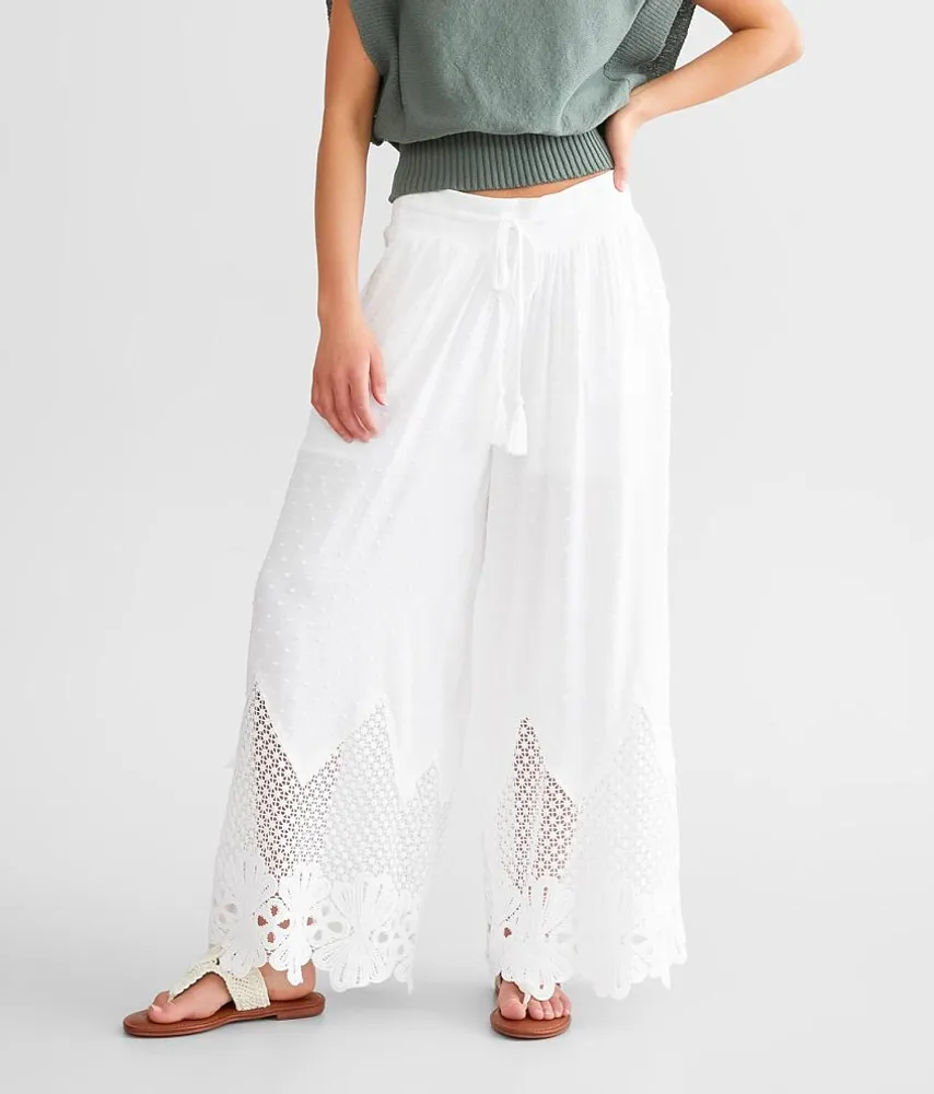 Miss Me Swiss Dot Wide Leg Pant