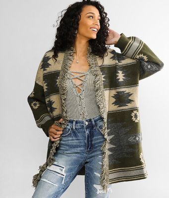 Miss Me Fringe Cardigan Sweater