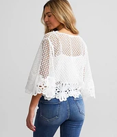 Crochet Lace Cropped Top