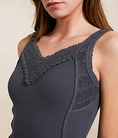 Floral Crochet Tank Top
