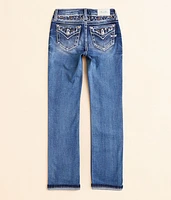 Girls - Mid-Rise Straight Stretch Cuffed Jean