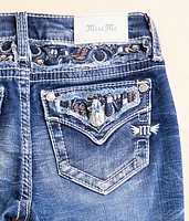 Girls - Mid-Rise Straight Stretch Cuffed Jean