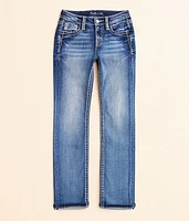Girls - Mid-Rise Straight Stretch Cuffed Jean